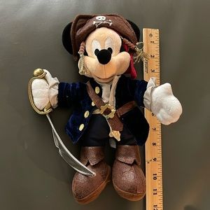 🏴‍☠️ Mickey Mouse Pirates of the Caribbean - Approx 11 inches. Smoke & PetFree